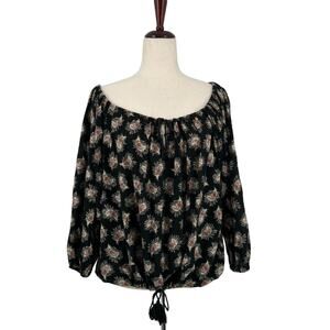 Ralph Lauren Denim Supply Romantic Boho Whimsigoth Cottagecore Peasant Top M